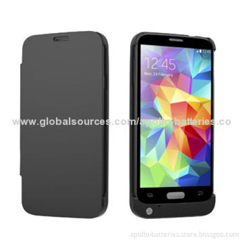 3,200mAh white & black power bank cases for Samsung S5 series